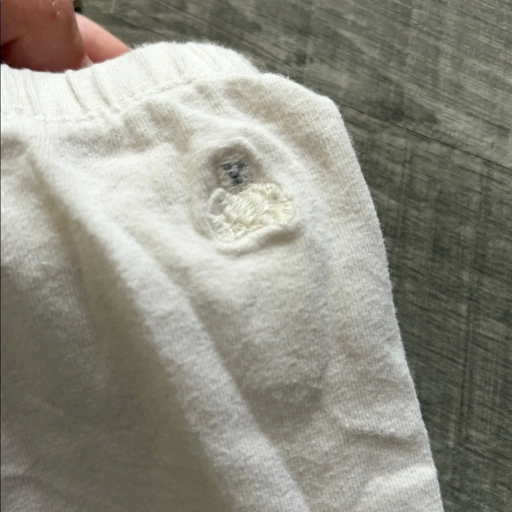 Baby GAP girls cream white leggings 18-24M
